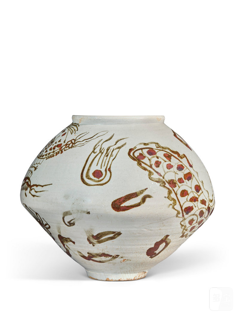 JARRE EN PORCELAINE À DÉCOR À L'OXYDE DE FER DE DRAGON  CORÉE, DYNASTIE JOSEON, XVIIE-XVIIIE SIÈCLE - 图4
